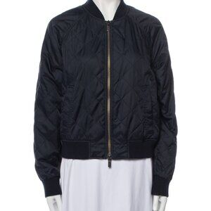 Vince black linen/cotton bomber jacker, Small